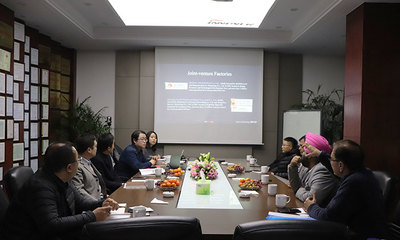 先鋒電子與印度國家燃?xì)夤竞献魃虅?wù)洽談翻譯服務(wù)